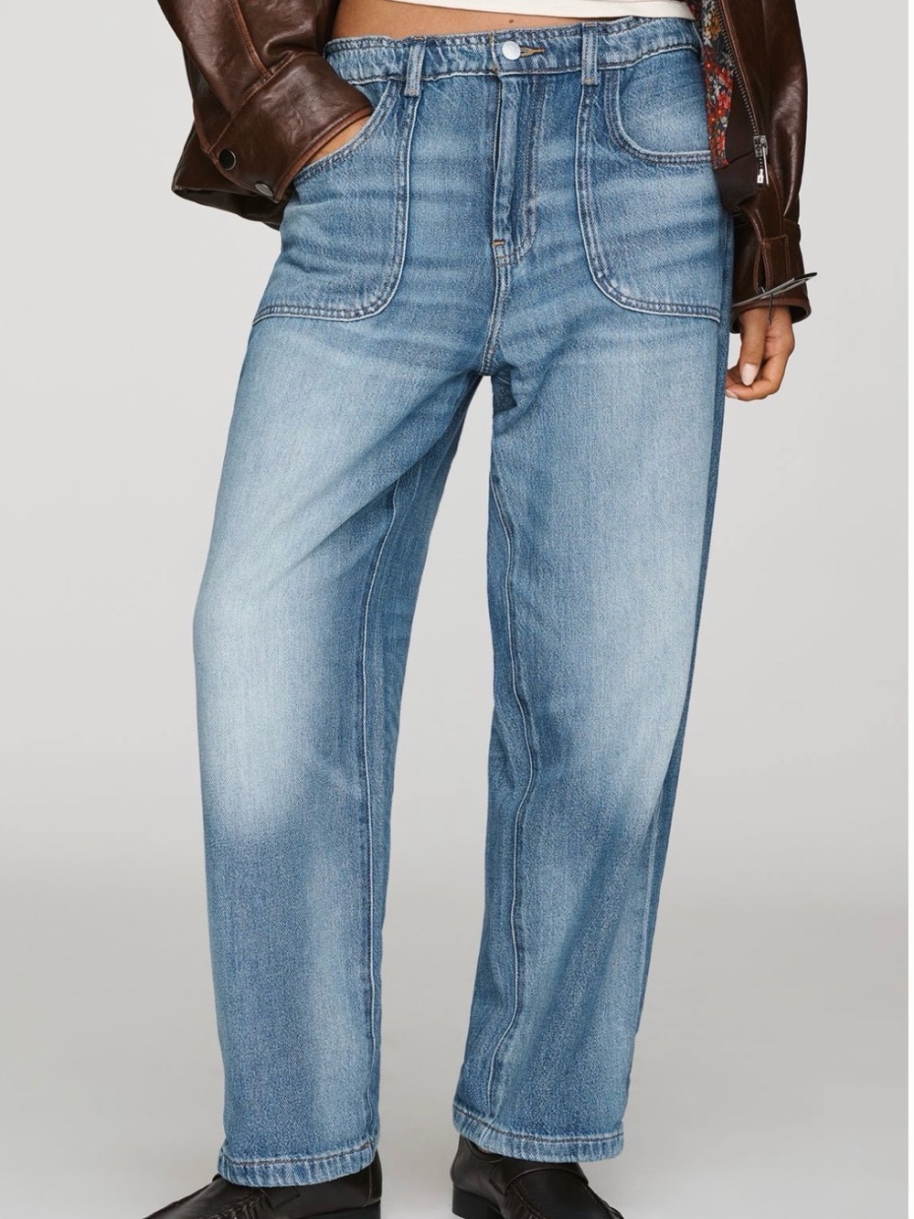 Anthropologie Pilcro Jenna Mid-Rise Relaxed Jeans